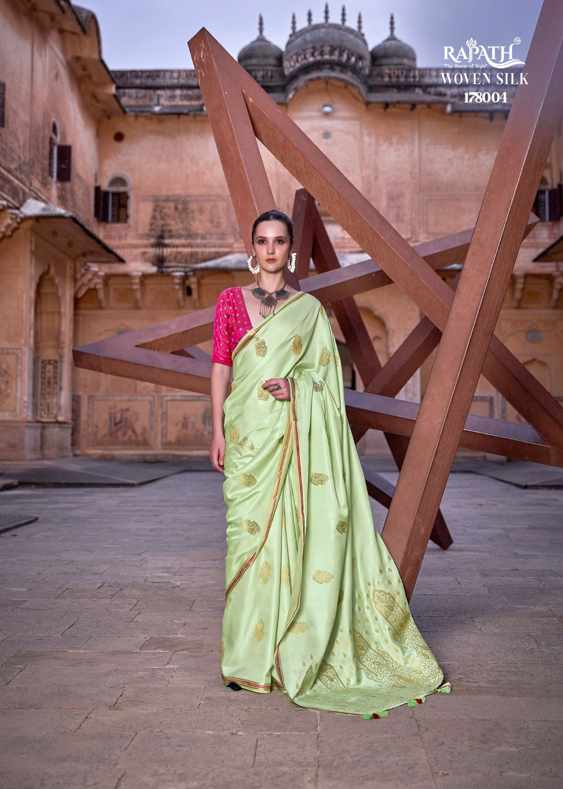 Rajpath Neha Silk Satin Weaving Wedding Sarees Catalog